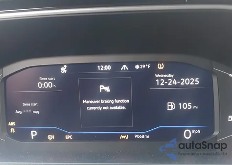 2025 Volkswagen Taos 1.5T Sel из США, поврежденный, VIN 3VV4C7B29SM034679